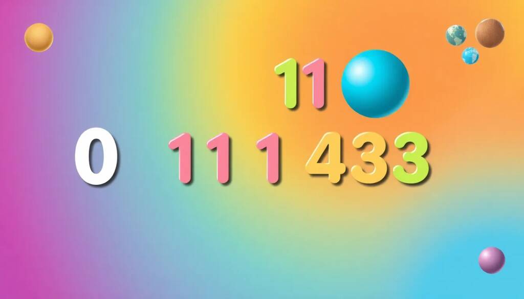 Glosario de números: desde el 0 hasta secuencias de 3 dígitos (como 111, 123, 333, etc.)