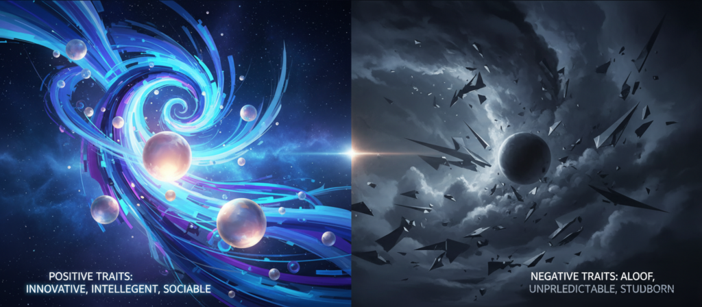 rasgos positivos y negativos acuario