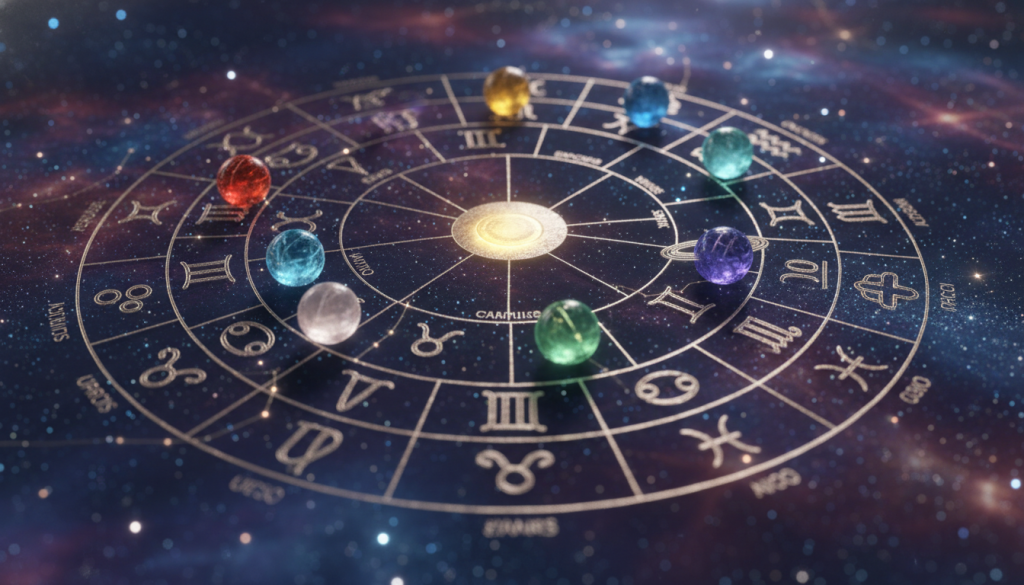 A beautifully detailed astrological chart, known as "carta natal," featuring vibrant zodiac symbols and planetary alignments. In the foreground, a celestial map displays intricate astrological signs and their connections, surrounded by sparkling stars and constellation designs. The middle layer captures the celestial bodies represented as glowing orbs, strategically positioned according to their astrological significance. In the background, a soft, ethereal blend of cosmic colors, like deep blues and purples, creates a serene atmosphere, evoking a sense of transformation and emotional depth. The lighting is soft and luminous, resembling a twilight sky, while the perspective is slightly tilted, inviting the viewer to immerse themselves in this mystical realm of emotional exploration and astrological influence. A beautifully detailed astrological chart, known as "carta natal," featuring vibrant zodiac symbols and planetary alignments. In the foreground, a celestial map displays intricate astrological signs and their connections, surrounded by sparkling stars and constellation designs. The middle layer captures the celestial bodies represented as glowing orbs, strategically positioned according to their astrological significance. In the background, a soft, ethereal blend of cosmic colors, like deep blues and purples, creates a serene atmosphere, evoking a sense of transformation and emotional depth. The lighting is soft and luminous, resembling a twilight sky, while the perspective is slightly tilted, inviting the viewer to immerse themselves in this mystical realm of emotional exploration and astrological influence.